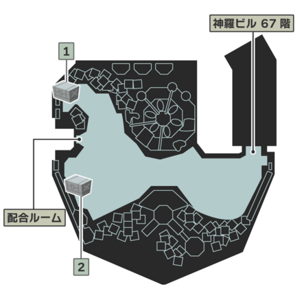 サンプルルームのマップ