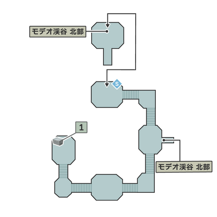 魔晄試験採掘施設のマップ