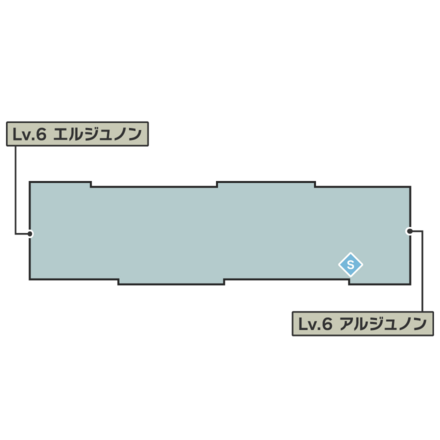 Lv6中央トンネルのマップ
