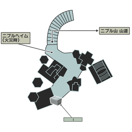ニブルヘイム（火災時）のマップ