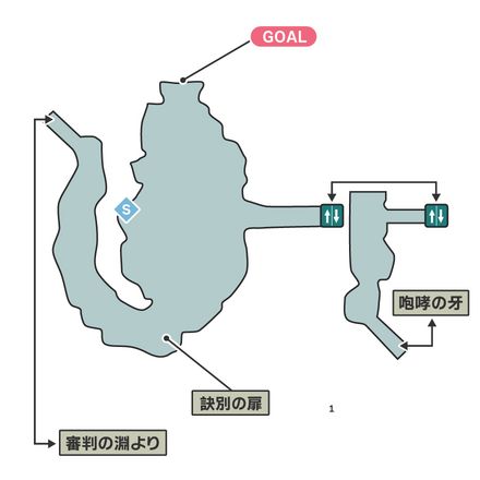 訣別の扉のマップ