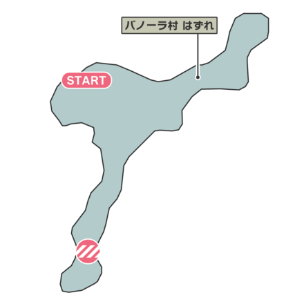 バノーラ村跡のマップ