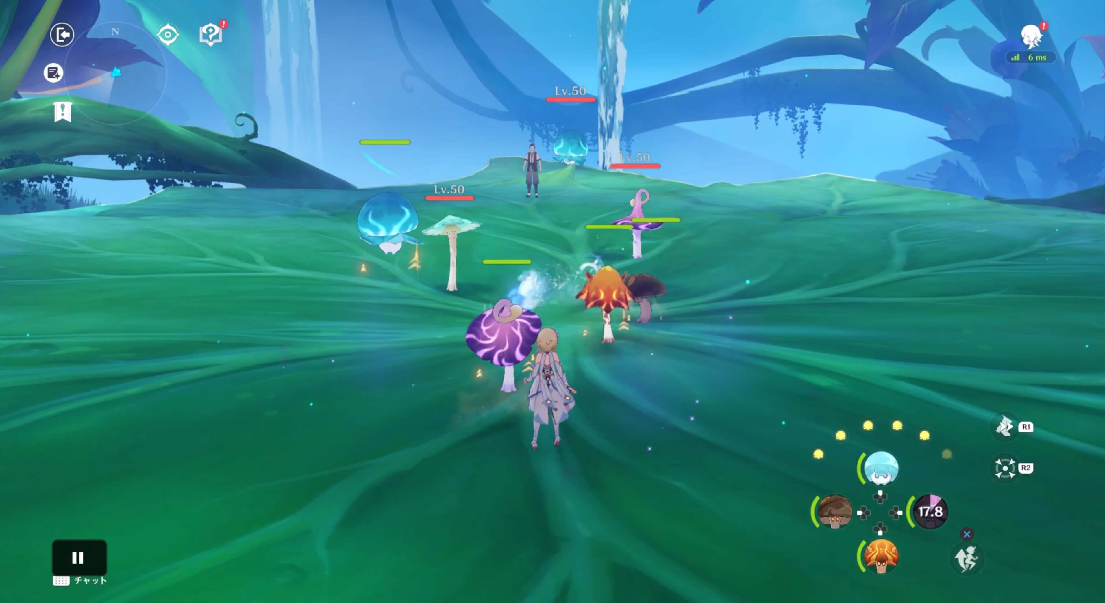 雪爺に勝利する