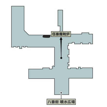 LOVELESS通りのマップ