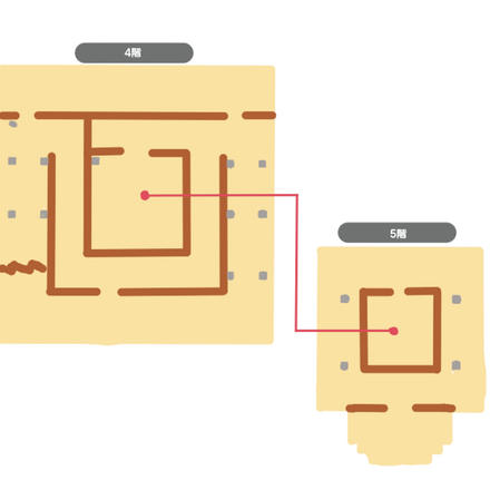 山奥の塔4階と5階