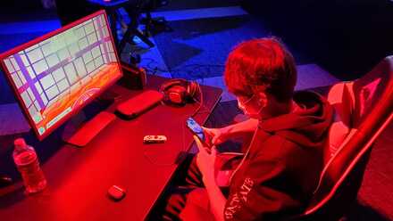 決勝戦に挑むくろこ選手