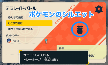 ポケモンのシルエット