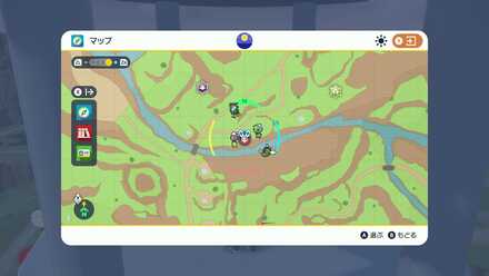 セルクルタウン北西の螺旋階段拡大マップ