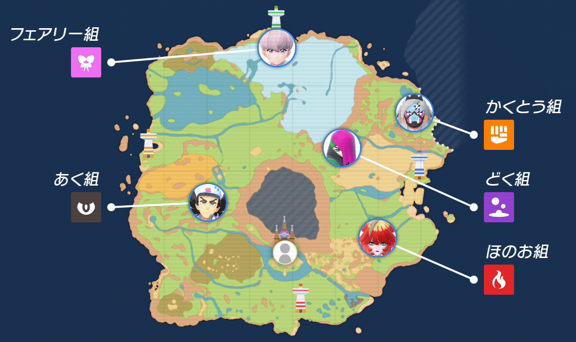 スター団のマップ