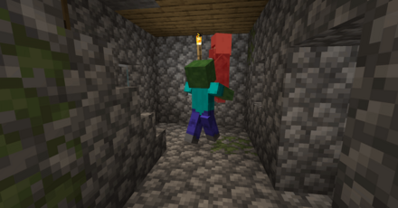 ゾンビに村人を襲わせる