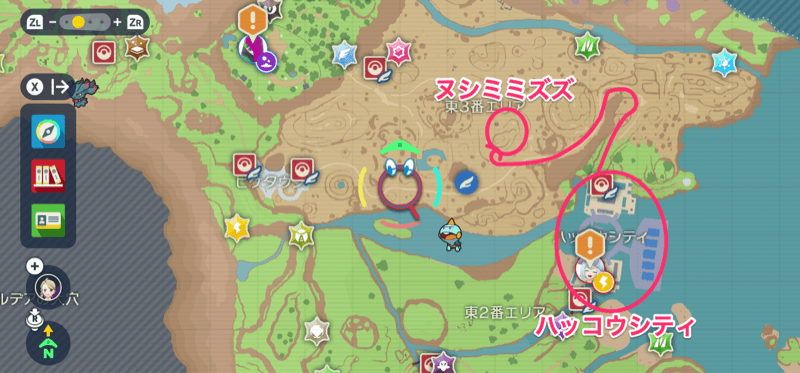 ミミズズまでの行き方