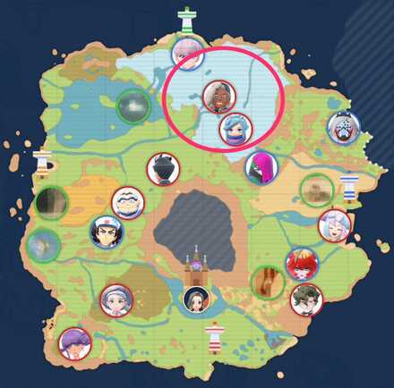 ナッペ山のマップ