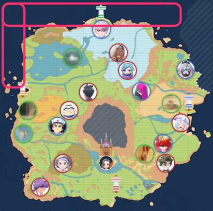 北パルデア海のマップ