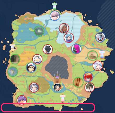 南パルデア海のマップ