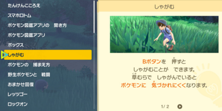 ポケモンに気づかれにくくなる
