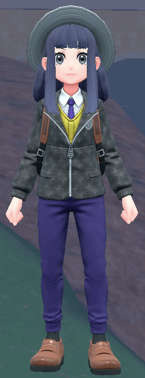 バイオレット女の子冬