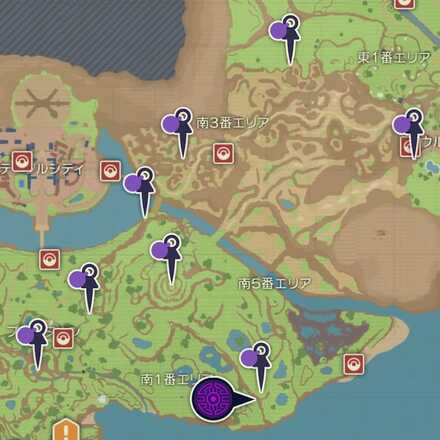 チオンジェンの杭と祠の場所