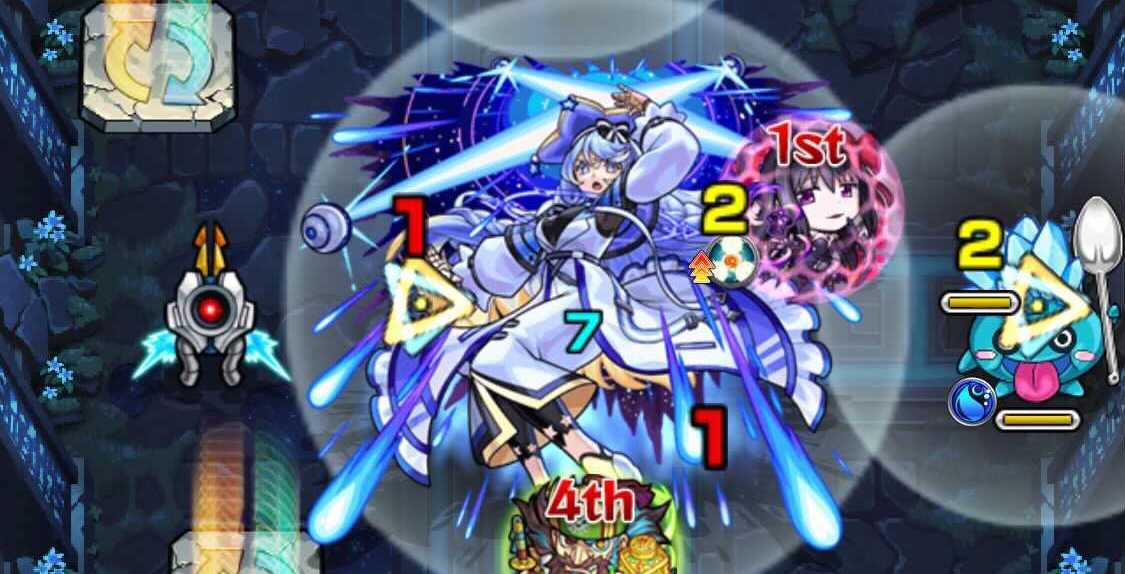 攻撃ターンゲージを減らしながら挟まる