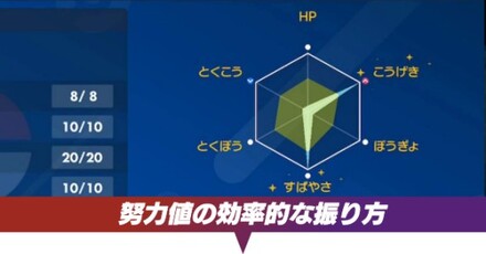 努力値の効率的な振り方