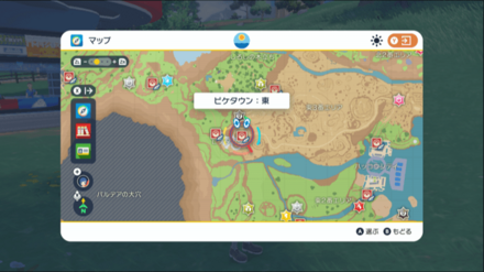 ピケタウンの場所マップ