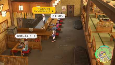 テラスタイプを変更する