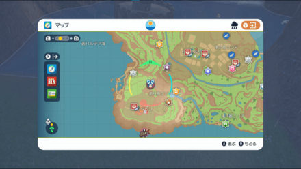 ビシャビシャの斜塔の場所マップ