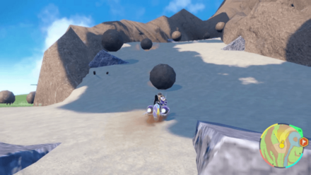 大岩を避けて進もう