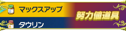 努力値アイテム