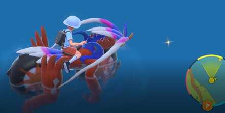 湖で金のキラキラを入手