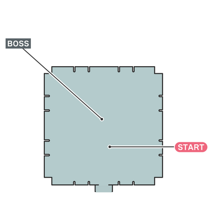 神羅軍 1000人組手のマップ