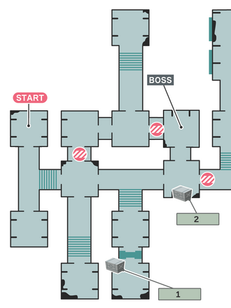 兵士の挑戦のマップ