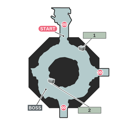 兵士の本気モードのマップ