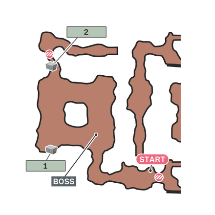 盗まれた神羅兵器のマップ
