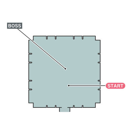 神羅軍 100人組手のマップ