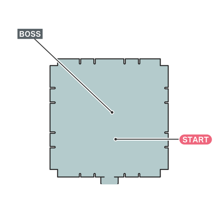 神羅軍 50人組手のマップ