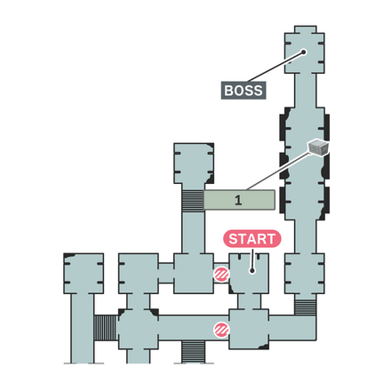 移動砲台を破壊せよ!のマップ