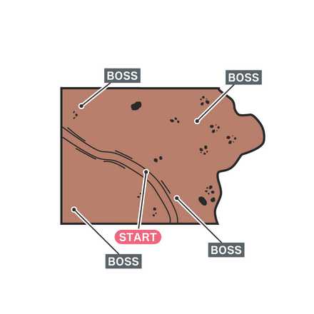 『スパイダー』最終形態のマップ