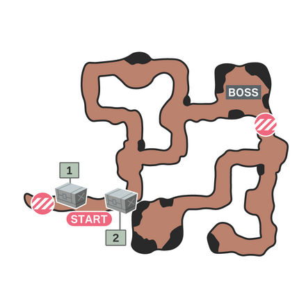 洞窟を調査せよのマップ