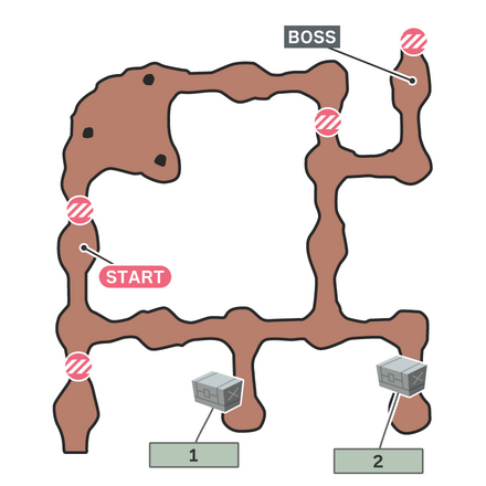 飛行モンスター事件のマップ
