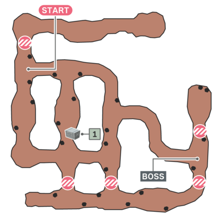 未知の洞窟を調査せよのマップ