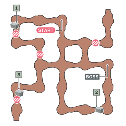 荒野を調査せよのマップ