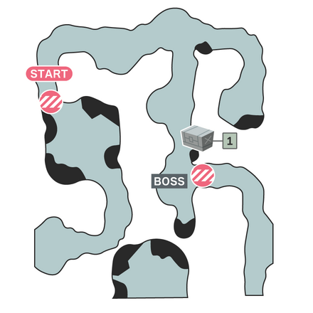 洞窟基地を破壊せよ!のマップ