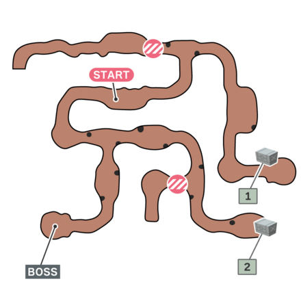 コピー基地を強襲せよ！のマップ
