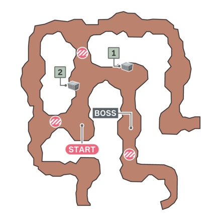 敵の姿を追いかけろ!のマップ