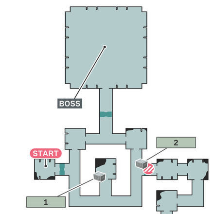 特殊部隊を殲滅せよ！のマップ
