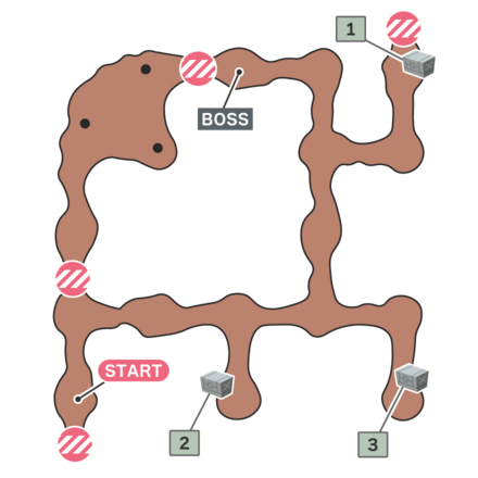 コピー軍団を迎撃せよ!のマップ