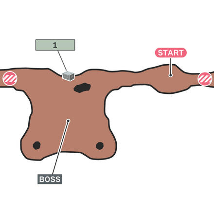 対ソルジャーモンスターのマップ