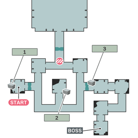 侵入者を阻止せよのマップ