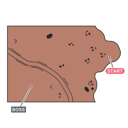 合成アイテムのマップ
