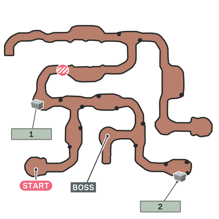 洞窟のモンスターの･･･のマップ